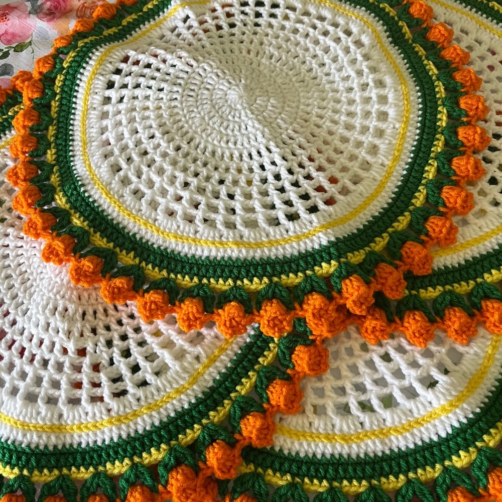 Placemats💐 Crochet Set Of 4
